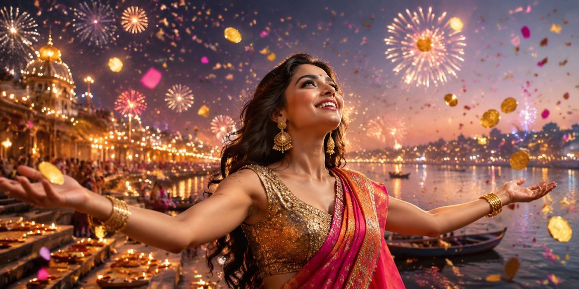 Indian player celebrating win at casino table with joyful mood